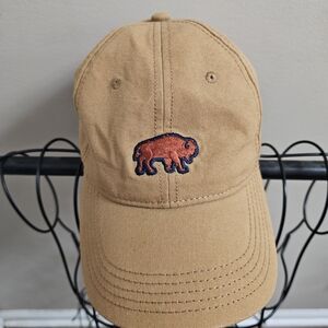 United By Blue Organic Cotton Bison Logo Baseball Hat - Tan/Caramel